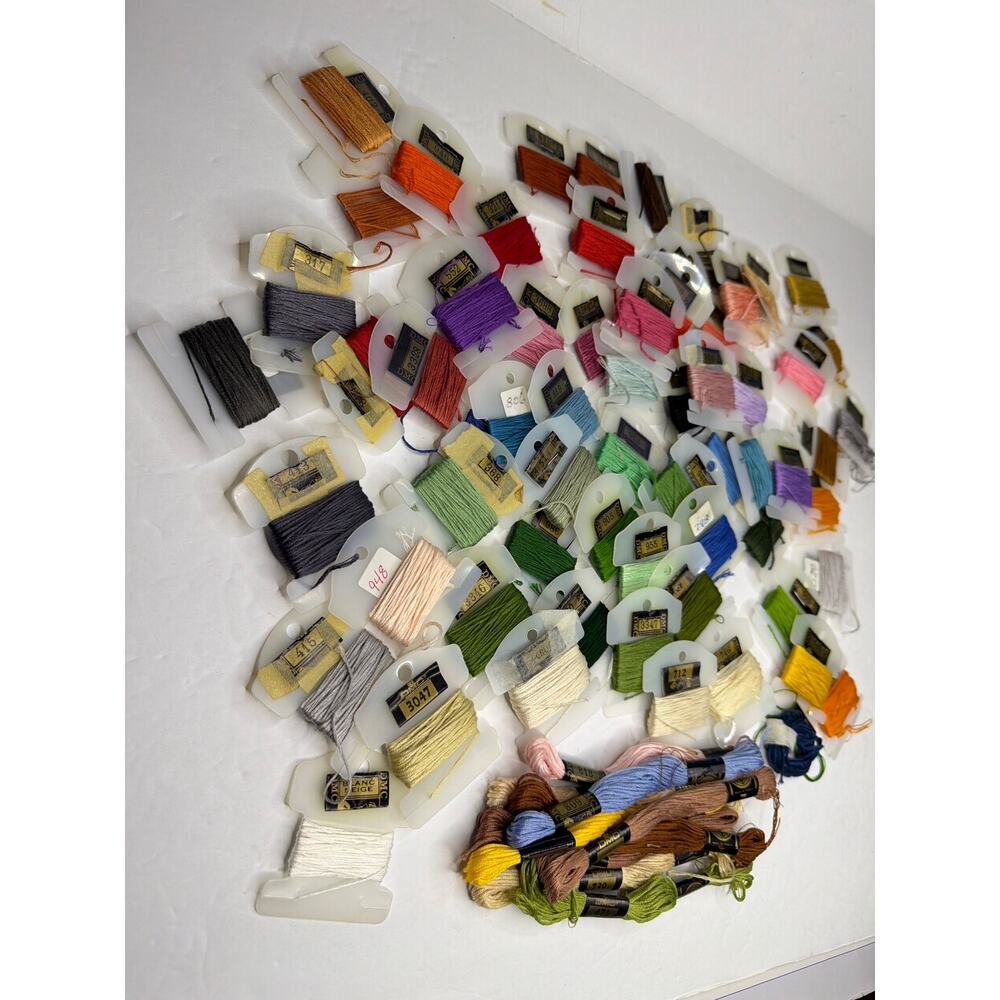 72 Skeins Embroidery Floss Thread DMC Cards Craft DIY Needlepoint Cross Stitch - Picture 2 of 10